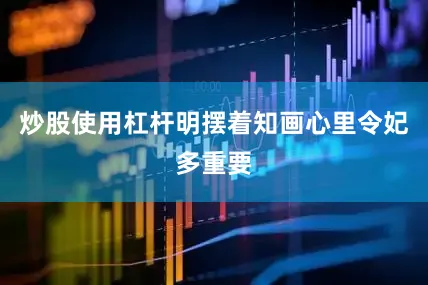 炒股使用杠杆明摆着知画心里令妃多重要